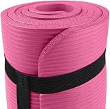 Fashion Thirsty Northern Yoga Mat 10mm Non Slip Large Surface Carry Strap view 3