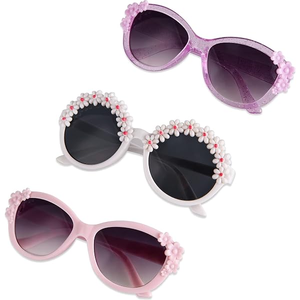 Gafas De Sol Para Niños En Forma De Corazón – 2 Unidades Con Lentes Degradados, Protección UV, Colores Rosa Y Azul