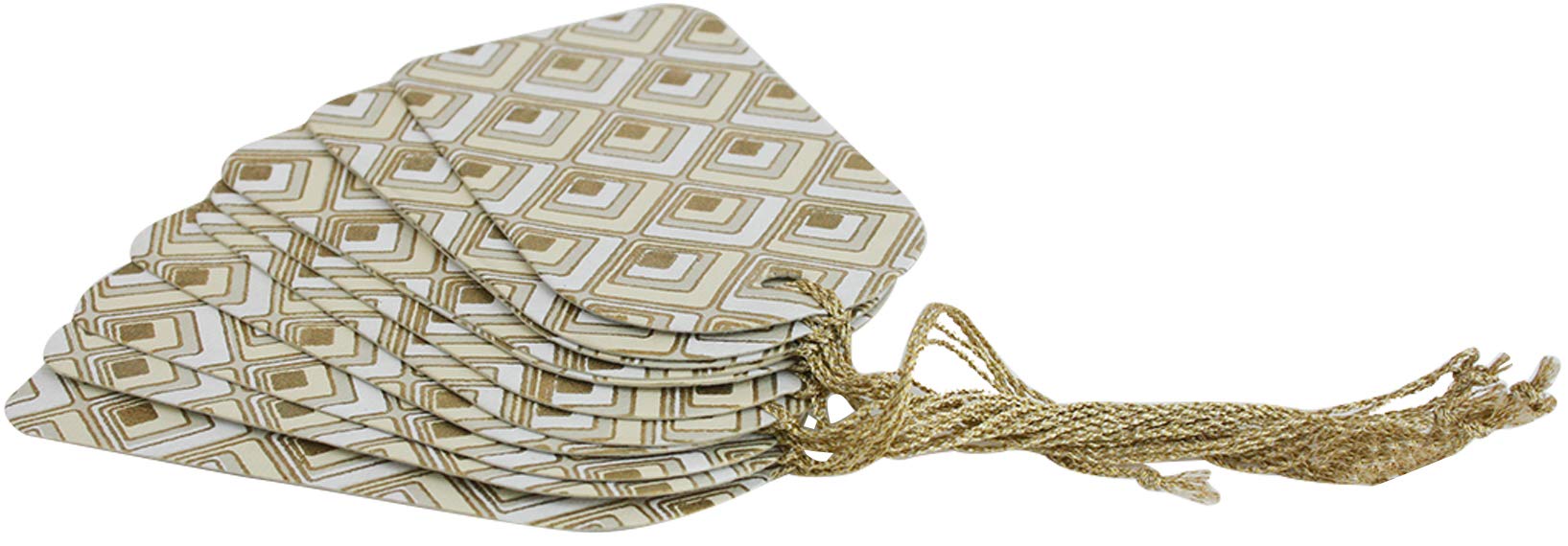 Emartbuy Pack of 30 Handmade Paper Tags Gift Tag 5.7 x 8.8 cm (2.25 x 3.5 in) Assorted Colours