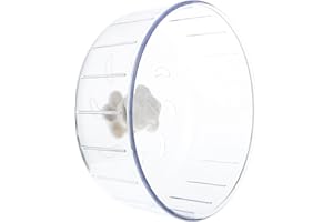 VILLCASE Hamster Running Wheel Toy Pets Household Rat Chinchilla Wheel for Cage 12 Inch Hamster Wheel Toys for Hamsters Hedgehog Wheel Silent Hamster Wheel 10 Inch Clear Small Pet Large