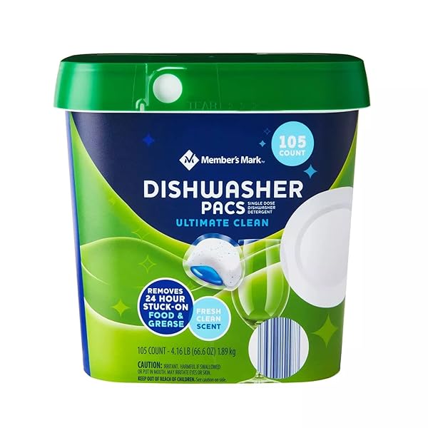 MEMBER’S MARK AUTO DISHWASHER PACS, ULTIMATE CLEAN (105 COUNT)
