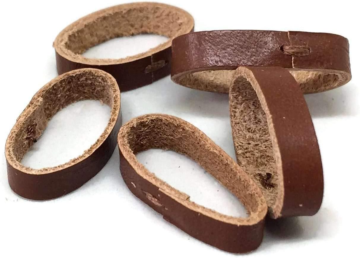 Watch Strap Keeper Leather Pack of 5 Brown Amazon.co.uk Watches