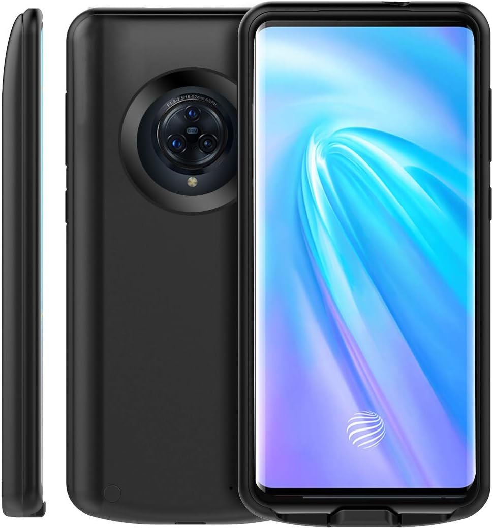 Dggr Battery Case Compatible for Vivo NEX 3 6500mAh Battery, Rechargeable Ultra Slim Portable Battery Pack External Battery Charger Case for Vivo NEX 3 6500mAh Battery Protective Backup Cover