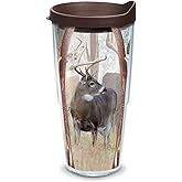 Tervis Deer Trio Made in USA Double Walled Insulated Tumbler Travel Cup Keeps Drinks Cold & Hot, 24oz, Classic