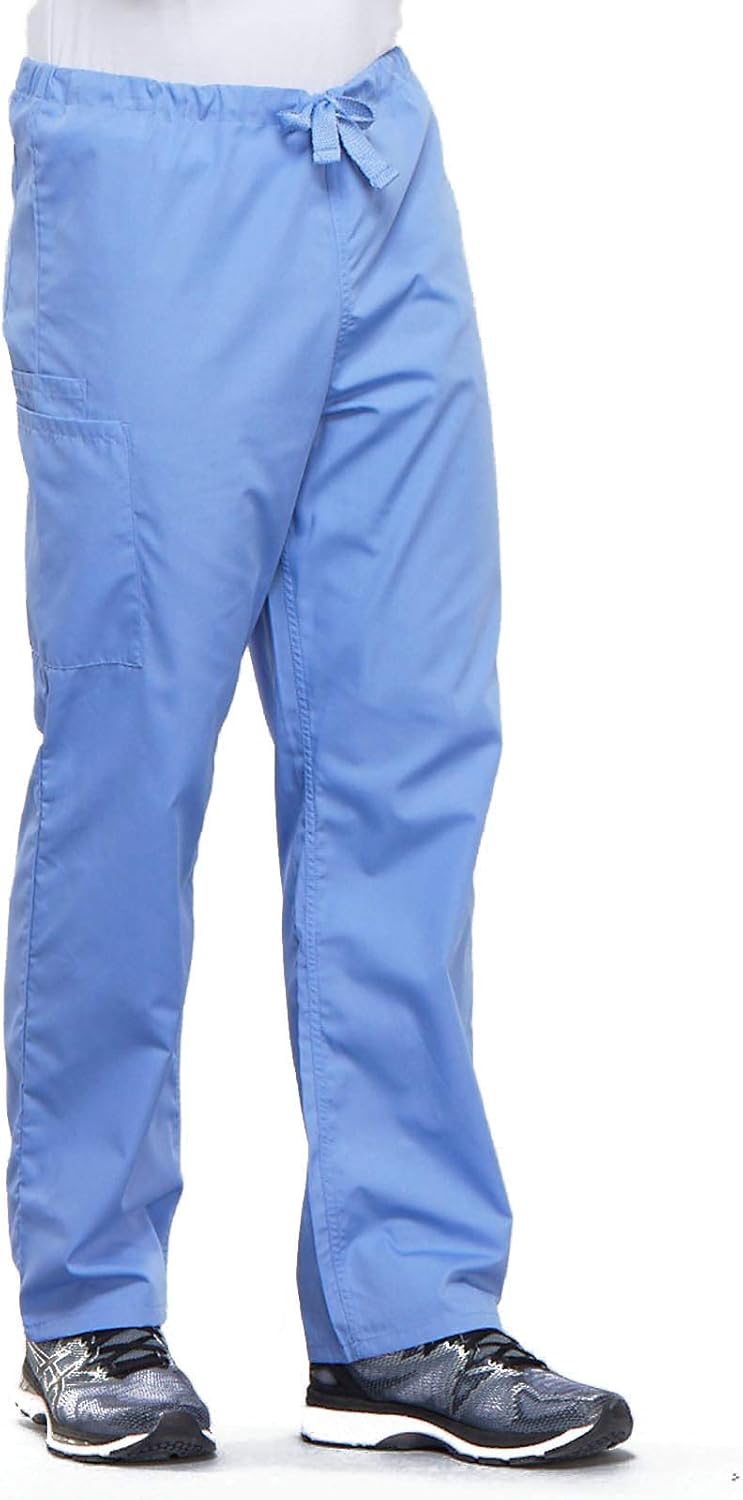 Cherokee Big and Tall Originals Unisex Drawstring Cargo Scrubs Pant, Ceil, XX-Large: Clothing