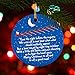 ChalkTalkSPORTS Crew Round Ceramic Ornament | Reindeer and Santa 'TWAS The Night