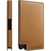 Ekster Parliament Pop Up Minimalist Wallet for Men - Roma Cognac | Mens Wallets Leather - RFID Blocking Card Holder Wallet with Push Button and Card Ejection - Leather Wallet - Easy Access