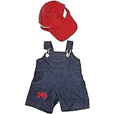 Farmer Outfit with Cap Teddy Bear Clothes Fits Most 14"-18" Build-A-Bear and Make Your Own Stuffed Animals