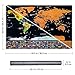 Scratch Off Map of the World Poster - Travel Map Poster - Large Wall Map Print - Color Detailed Scratch Off Map Poster - Travel Poster with Scratchable Countries - World Map Poster - 33.1 x 23.4