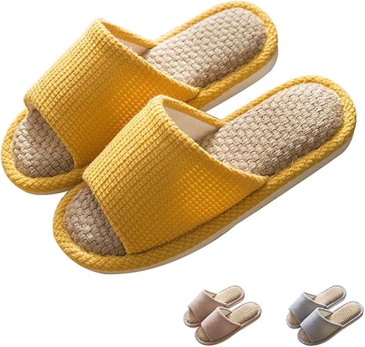 Amazon Homelax スリッパ 綿麻 室内履き ルームス 天然抗菌防臭素材 ハウススリッパ 家族 来客用 スリッパ レディース メンズ 洗える おしゃれ 可愛い 滑り止め 静音で軽量 超通気性 厚底 ルームシューズ 夏春 おしゃれ男女兼用 Homelax シューズ バッグ