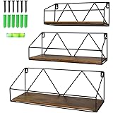 EdenseeLake Floating Wall Shelves Set of 3, Shelf Wall Mounted for Bedroom, Bathroom, Living Room, Kitchen and Office