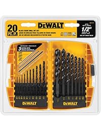 DeWalt dw1177 20 Piece black oxide metal Juego de brocas