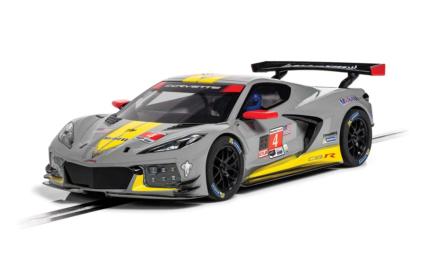 Scalextric C4240 Chevrolet Corvette C8R - 24hrs Daytona 2020 - Fassler Gavin & Milner, Grey