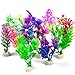 CousDUoBe 12 Pack Artificial Aquarium Plants, Fish Tank Decorations Home Décor（4.5 to 5 inches Tall）