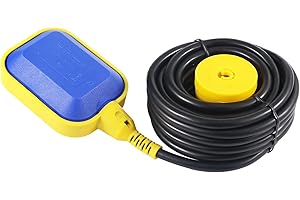MAMFOUS 19.68Feet Cable Waterproof Float Switch for Water Tank,6M Float Switch Water Level Controller for Sump Pump (19.68ft(6M))