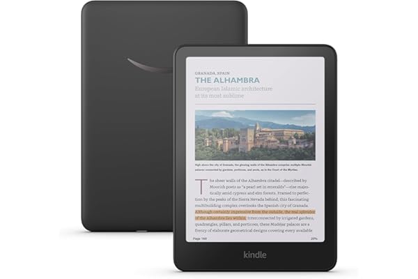 Amazon Kindle Colorsoft 16 GB (newest model) â€“ With color display that brings covers and content to life, now highlight in color â€“ No Ads â€“ Black