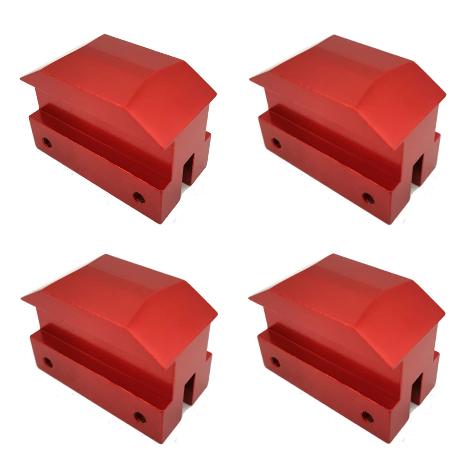 Photo 1 of Fudoray Jack Lift Pad Anodized Aluminum for 6th Gen Chevrolet Camaro Except Convertable, 4 Pieces Red Jacking Lifting Pad