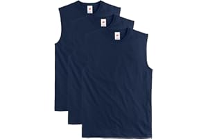 Hanes Mens Essentials Midweight Muscle T-Shirt Pack, Cotton Muscle Tank Shirts, 3-Pack