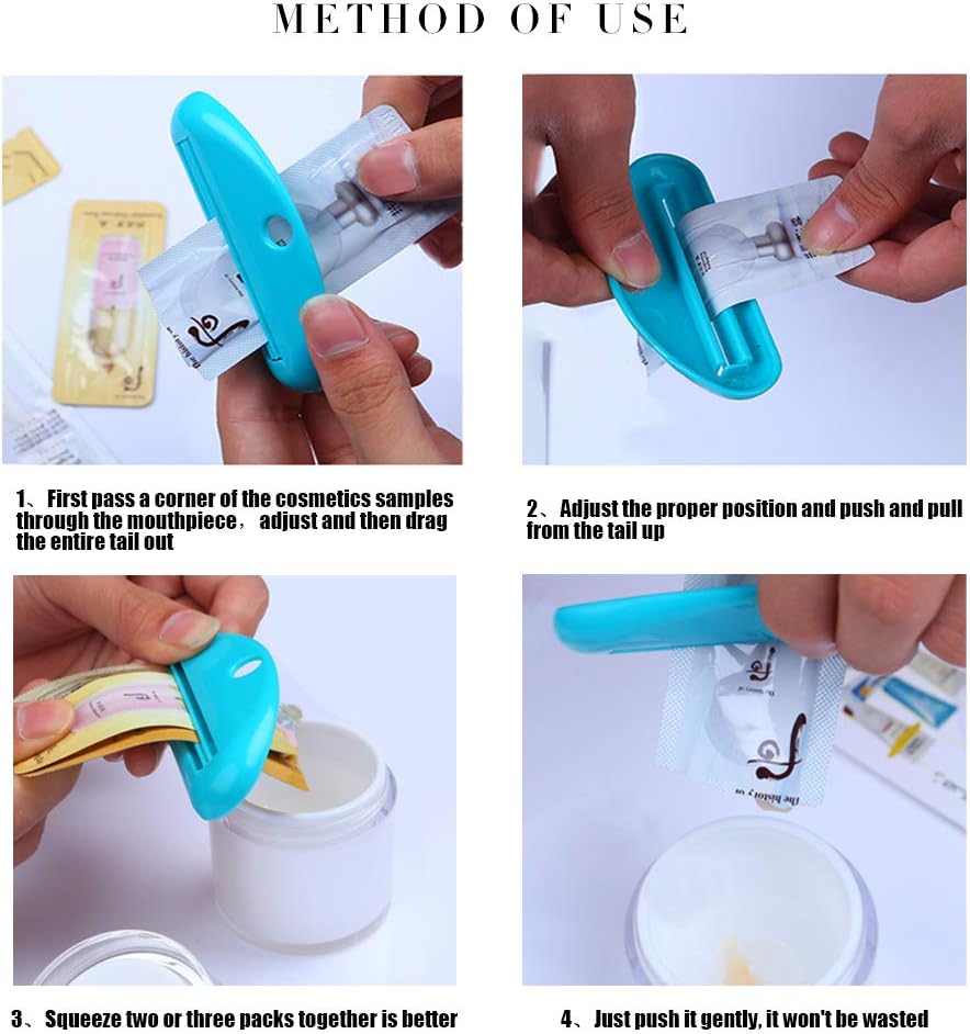 LOVEINUSA Toothpaste Tube Squeezer Dispenser- 4 Pack Random Colors: Home & Kitchen