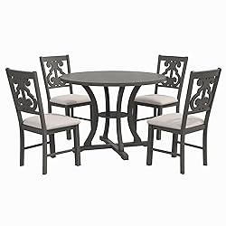 Harper & Bright Designs 5-Piece Round Dining Table