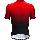 Lo.gas Cycling Jersey Men Short/Long Sleeve Bike Biking Shirts Full Zip with Pockets Road Bicycle Clothes