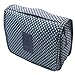 ITraveller Portable Hanging Toiletry Bag/Portable Travel Organizer Cosmetic Bag for Women Makeup or Men Shaving Kit with Hanging Hook for Vacation, Dark Blue Star