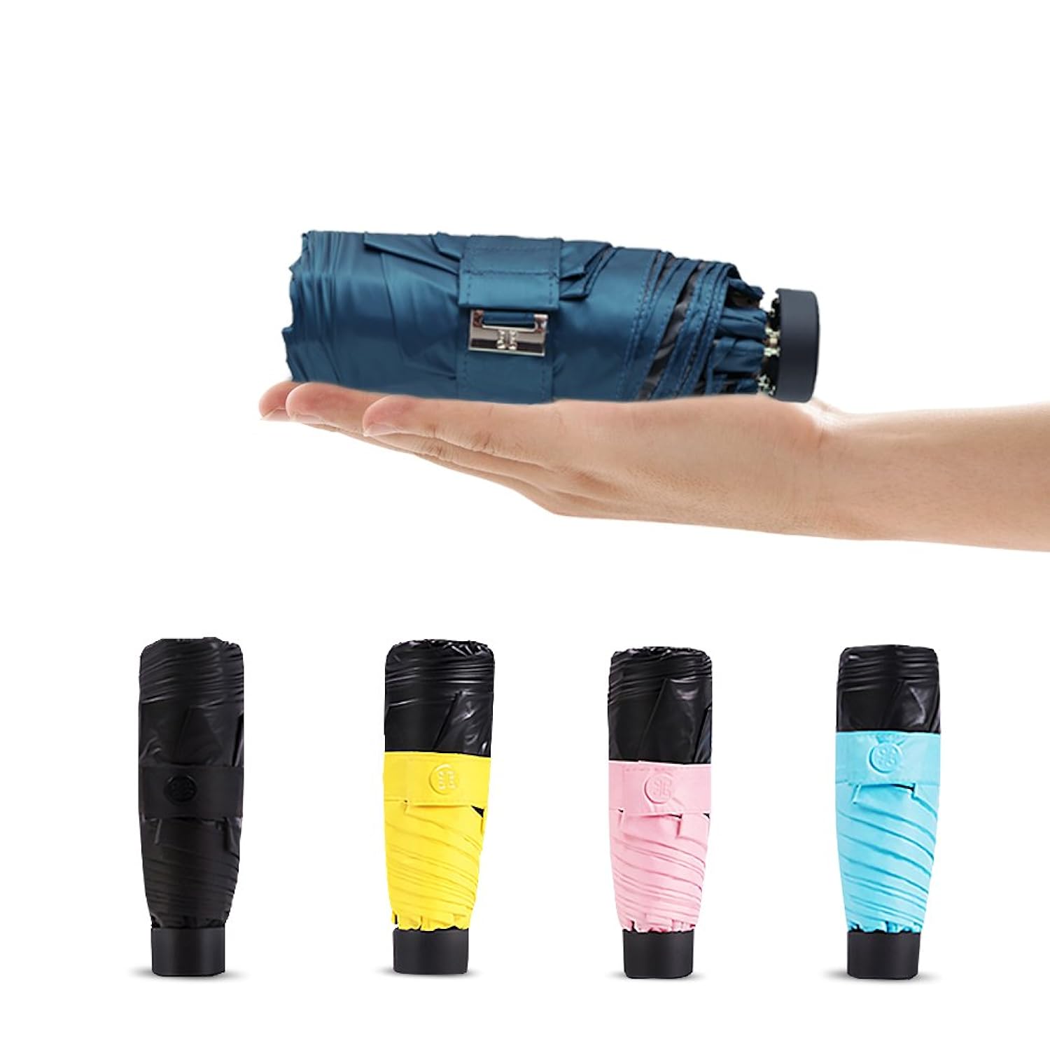 遮光遮熱 軽量 B072zy7tg7緑 Uvカット 晴雨兼用 折り畳み傘 収納ケース付 紫外線遮蔽率99 Loplay 日傘 耐強風 日傘 新発売 Rumble Media