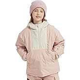 SNBOCON Kids Boys Girls Ski Snow Anorak Jacket Waterproof Windproof Warm Snowboarding Outwear Winter Zipper Hooded Coat