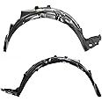 Evan Fischer Fender Liners Front Driver and Passenger Side Compatible With 2006-2011 Honda Civic Sedan - For EX/EX-L/GX/LX/Si/Hybrid Models