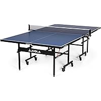 JOOLA Inside Professional MDF Indoor Ping Pong Table with Quick Clamp Table Tennis Net and Post Set - 10 Minute Easy Assembly