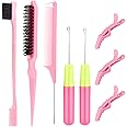 SWEET VIEW Crochet Hooks for Hair Set with 2pcs Different Size Crochet Needle, Latch Hook for Passion Twist Crochet Hair Extensions