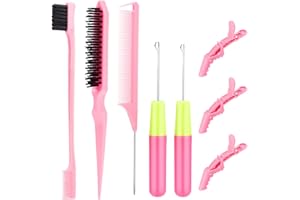 SWEET VIEW Crochet Hooks for Hair Set with 2pcs Different Size Crochet Needle, Latch Hook for Passion Twist Crochet Hair Extensions