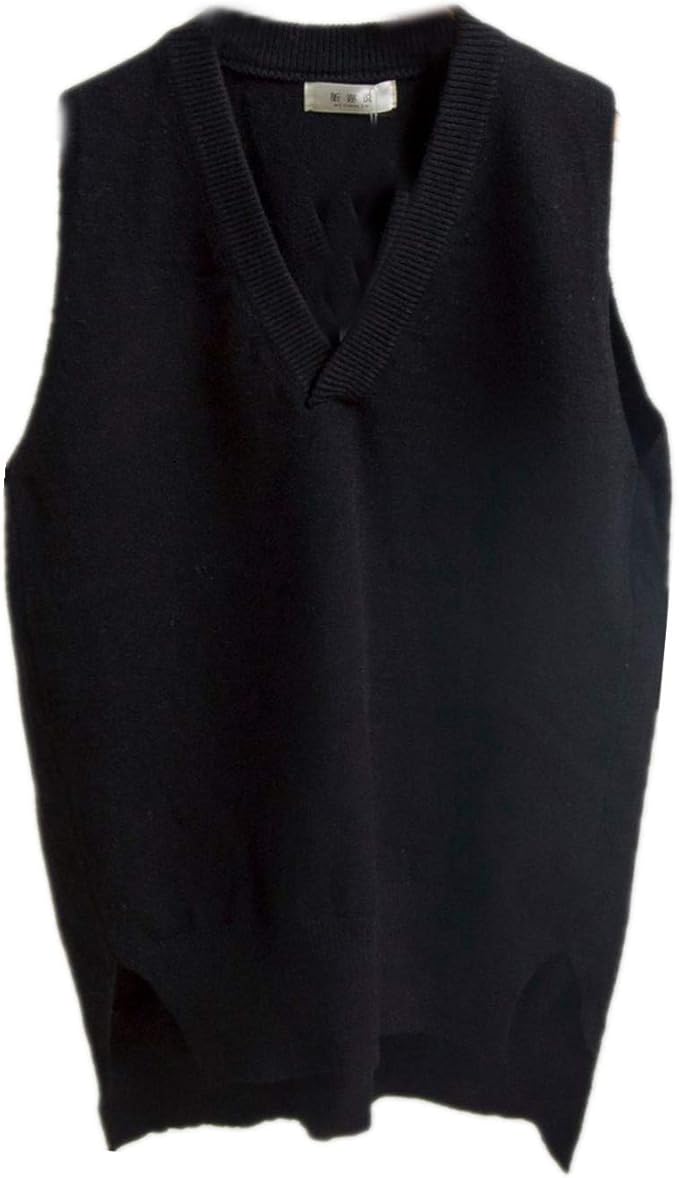 Women's Oversized Knitted Sweater Vest V Neck Sleeveless Pullovers