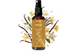 Vanilla Room, Linen & Pillow Spray by Aromafume | 100ml/3.38 fl oz | with Pure Vanilla Essential Oil | Aromatherapy Spray | M