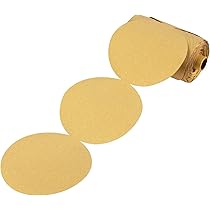 100 PCS 6 Inch Gold PSA Sanding Discs - 800 Grit Aluminum Oxide Sandpaper Roll