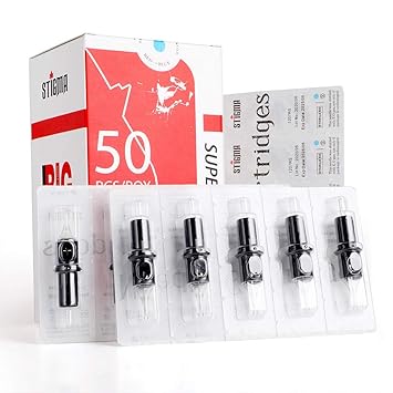 Amazon Com Stigma 12 Standard Disposable Tattoo Needle Cartridges Assorted Sizes Of Round Shader Weaved Magnum Round Magnum Soft Edge For Tattoo Machines 50pcs En05 50kit D Beauty