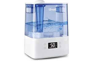 LEVOIT Humidifiers for Bedroom Large Room Home, Smart Wifi Alexa Control, 6L Top Fill Cool Mist for Baby and Plants, Ultrason