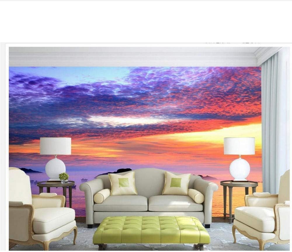 Home Decoration 3d Wall Mural Aesthetic Colorful Cloud Luminous
