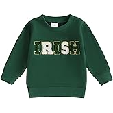 XRTBMN Toddler Boy Girl Irish Sweatshirt Long Sleeve Letter Pullover Tops Spring Clothes Infant Baby St. Patrick's Outfit