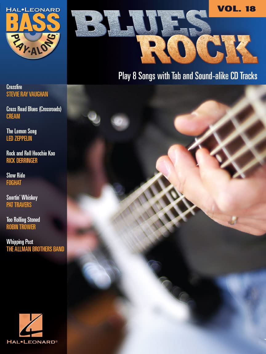 Bass Play Along Volume 18 Blues Rock Bgtr Bk/Cd (Hal Leonard Bass Play-Along)