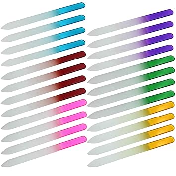 Amazon Com M Aimee 24 Pieces Crystal Glass Gradient Rainbow