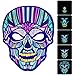 Sound Activated Flashing Mask Light UP Reactive Rave Mask Halloween Glowing Party Christmas Dance Face Mask