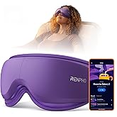 RENPHO & Headspace Eye Massager with Heat, Birthday Gifts for Women Her, Ultra-Quiet Eye Massager with Meditation Music, FSA Eligible HSA Lightweight Eye Mask for Migraine Relief Eyeris Zen