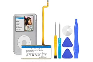 OHZHAO Upgrade Replacement 750mAh Battery 616-0232 Compatible with iPod 5th - 7th Generation Video Classic A1136 A1238 6th 80