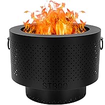 Amazon.com : STBoo Pellet Fire Pit for Outside with Portable