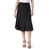 Jessica Simpson Women's Haven Flowy Lace Hem Pull on Midi Skirt Standard