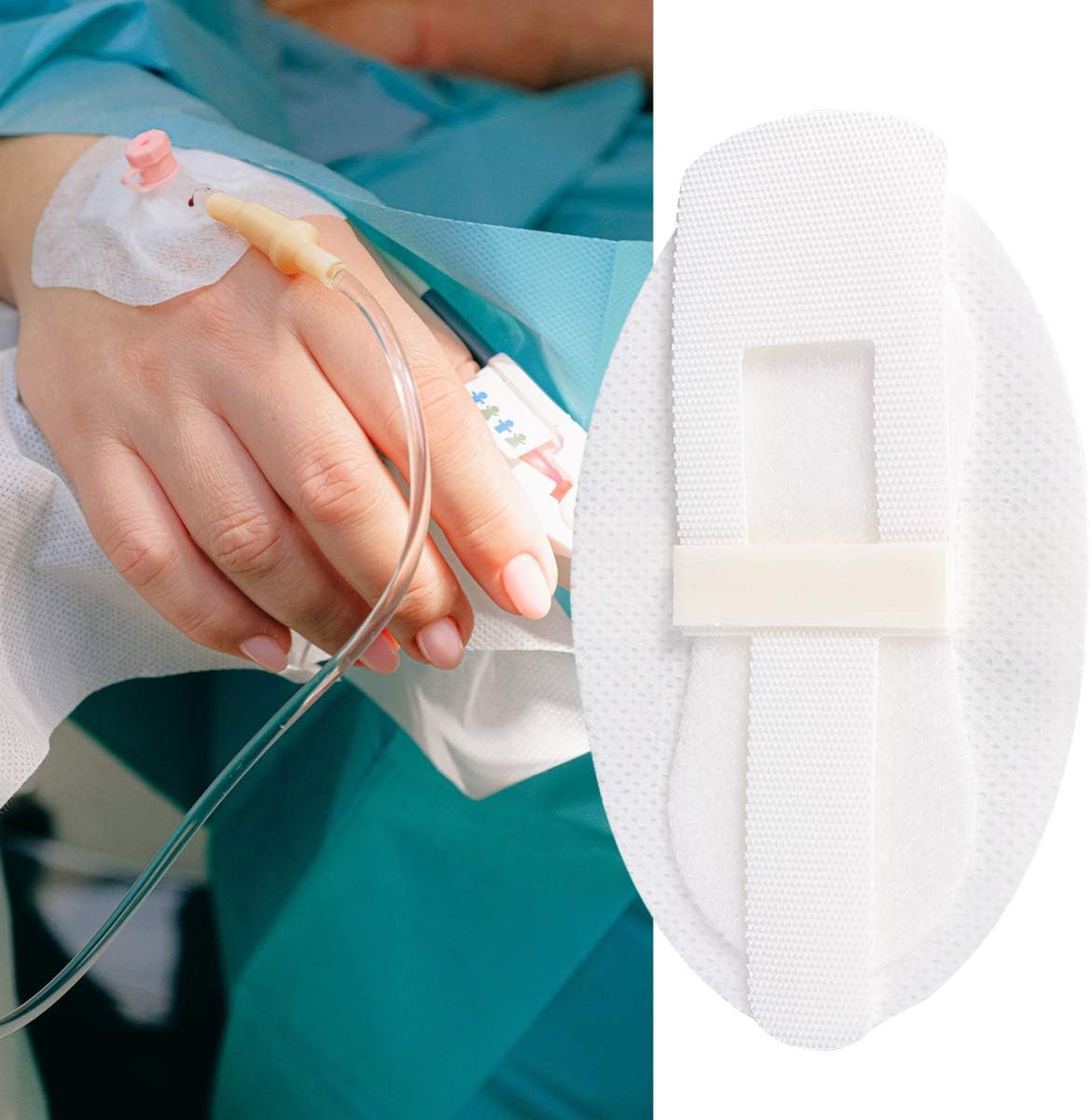 EXCEART 10Pcs Catheter Legband Holder Sticker Catheter Tube Holder Leg Strap Urine Bag Holder Stabilization Device Fixation Tape Wrap Band Fasteners for Elderly Man Woman - Image 4