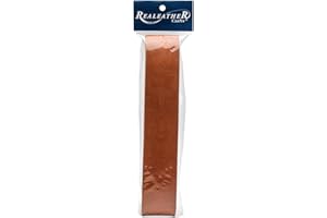 Realeather SS15042-02 Leather Strip for Crafting, 1.5" x 42" (5-6oz), Medium Brown, 1-Piece