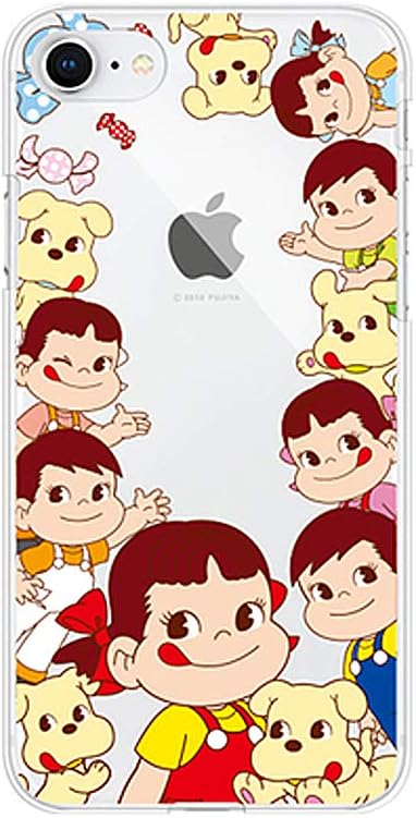 Amazon Co Jp Iphone7 8 アイフォン7 8 キャラクター パターン 透明 クリアケース Iphoneケース Galaxyケース ペコちゃん 家電 カメラ