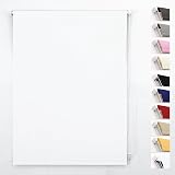 Funky Gadgets White Thermal Blackout Roller Blind 150x210cm Easy Fit